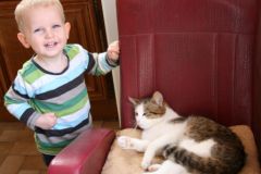 Avec Minou, avr. 2012 Avec Minou